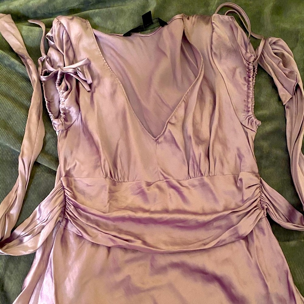 Express Beautiful purple Silk top